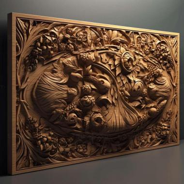 Patterns and decorations stl Panorpa 2 3d model
